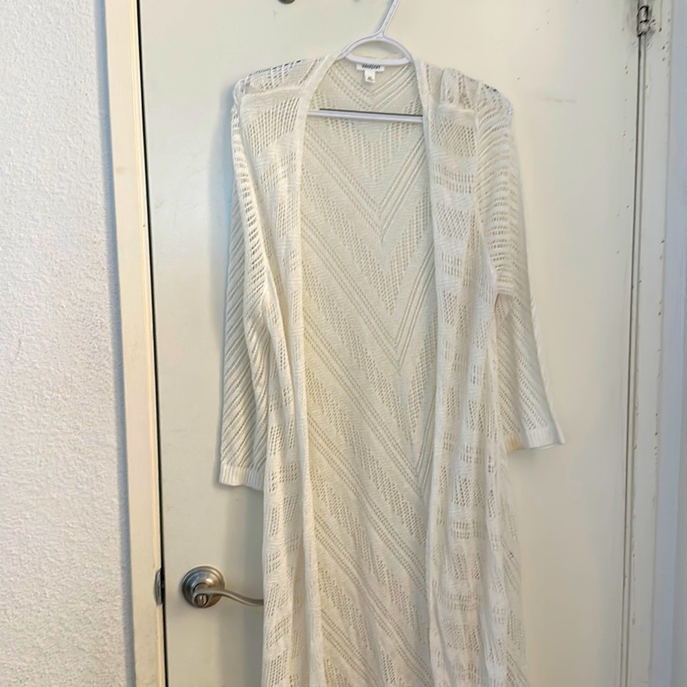 Westport size 2x white cardigan